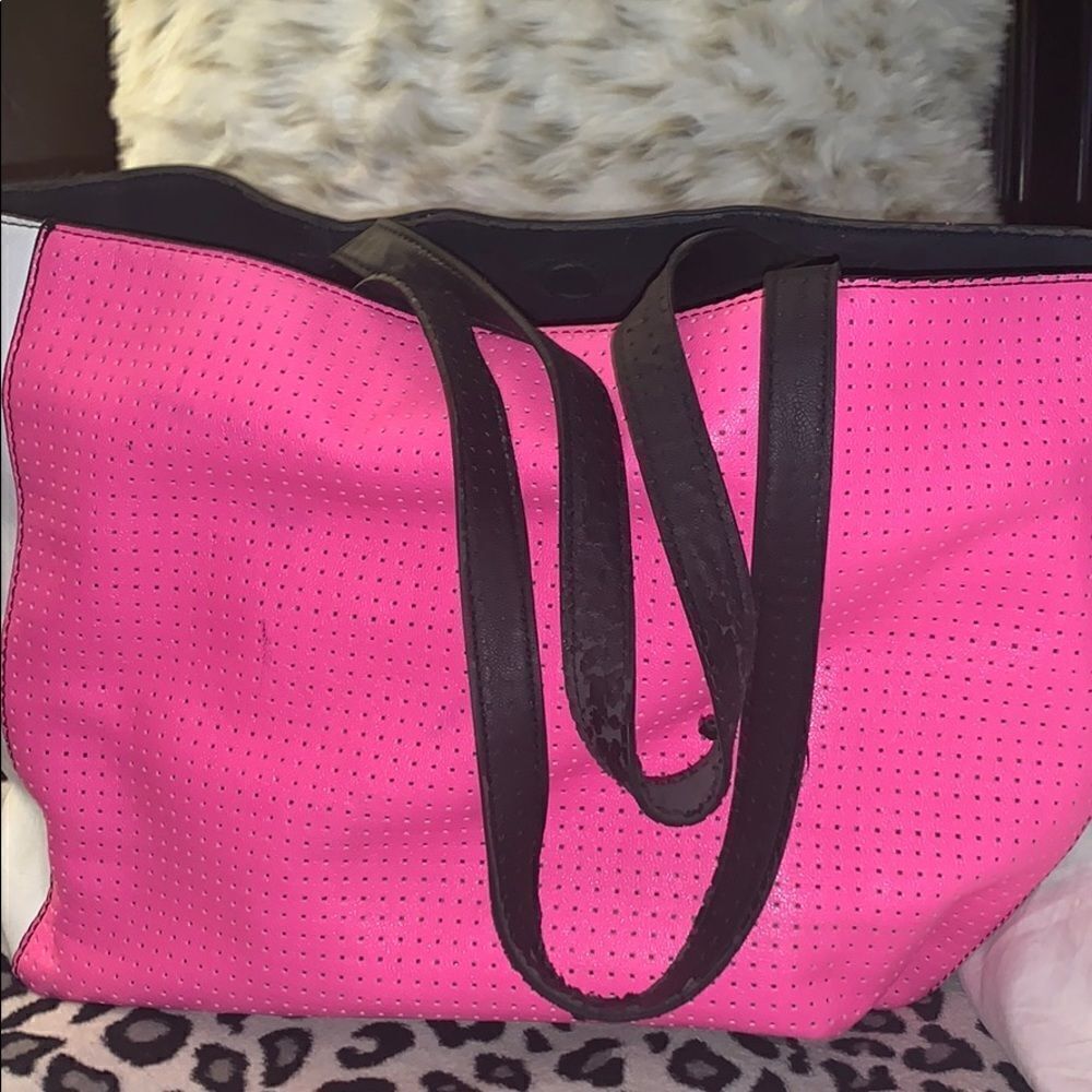 Neon pink bag